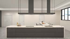 Armoires de cuisine complètes avec îlot central, grand rangement et évier prêt à l'emploi - Product Image 2