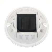 Feux de position solaires PC Luminosité LED rondes Pavement Maker Dock Warning Light