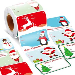 Étiquettes autocollantes pour cadeaux de Noël, étiquettes nominatives autocollantes pour emballages cadeaux, étiquettes autocollantes pour cadeaux de Noël - Product Image 5