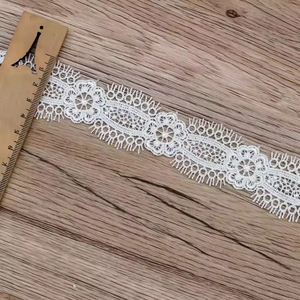 Zèle mariage coeur vérifier dentelle Teim mariée Crochet poitrine dentelle coupe broderie ourlet Kace garniture pétoncle Polyester lacets de chaussures - Product Image 5