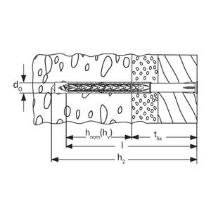 Pasador de nailon extendido SXRL sin tornillo (100 piezas) - Product Image 3