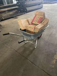 Venta caliente carretilla Alemania Mercado 16 pulgadas rueda neumática carretilla bandeja de Zinc carretilla para construcción jardín granja - Product Image 6