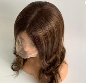 Peluca de Cabello Humano Virgen Ruso Natural con Base de Seda y Encaje Frontal Suizo 3/4, Kosher Judío, con Parte Superior de Seda - Product Image 3