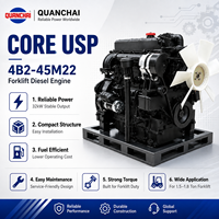 Moteur de chariot élévateur diesel d'origine QuanChai 4B2-45M22, 32 kW, 2600 tr/min, 2,27 L, 4 cylindres, pour chariot élévateur de 1,5 à 1,8 tonne