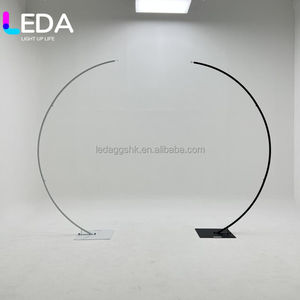 Support de lumière LEDA, nouveau design, blanc, personnalisé, stable, épais, en forme d'arche, noir et or, lustre de mariage, support en métal, décoration - Product Image 6