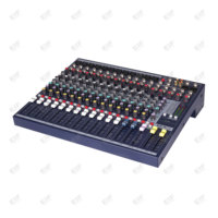 Console de mixage audio professionnelle EIF EFX 12 à 12 canaux en métal avec alimentation fantôme 48V intégrée, effets intégrés, sortie stéréo
