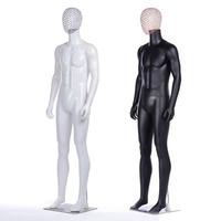 Maniquí de Cabeza Masculina de Plástico para Exhibición de Ropa en Escaparates