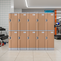Mini casier électronique Toppla en ABS rose à 18 compartiments, durable, écologique, moderne, démontable, résistant aux intempéries, en plastique – Prix usine