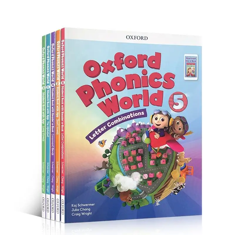 5 Books Oxford Phonics World Original English Reading Children's Books Educational Toys For Children English Teaching Oxford