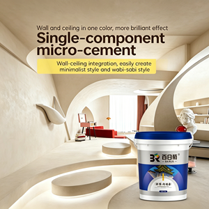Revêtement intégré pour murs et sols en microciment, imperméable, sans joint, <span class=keywords><strong>peinture</strong></span> en microciment pour salle de bain, <span class=keywords><strong>cuisine</strong></span>, décoration intérieure et extérieure - Product Image 1