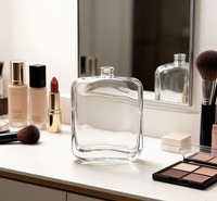Flacon diffuseur de parfum de luxe 50 ml pour nettoyant visage, flacon cosmétique en verre avec pompe pulvérisatrice