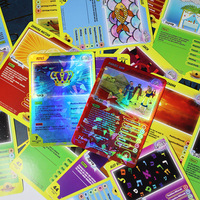 Cartes de jeu de collection de qualité supérieure, personnalisables avec logo, effet laser brillant, super rares