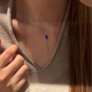 Collier en argent pur S925 avec papillon dynamique incrusté de diamants, pendentif tendance pour femmes, design de niche de luxe léger, style cool - Product Image 4