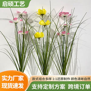 Bouquet de fleurs artificielles Cosmos et herbe d'oignon, haute simulation, 30cm-100cm, pour décorations de mariage et décoration intérieure - Product Image 2