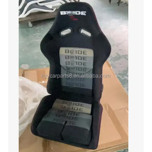 MI03-Blue1 Juego de Fundas de Asientos de Cuero y Terciopelo para Carreras, Instalación Profesional, Impermeables, Ajustables para Adultos, Universales para Autos - Product Image 1