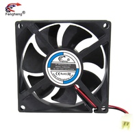 Ventilateur de refroidissement d'ordinateur à haut débit CFM 80x80x25mm 80mm 220v DC Axial roulement à billes