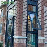 Ventana Abatible Superior de Aluminio de Alta Calidad para Uso Residencial, Resistente al Viento y al Agua, Tamaños Personalizados para Sala de Estar y Balcón