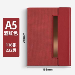 A5 PU Notebook Hardcover Magnetic Buckle High Quality Business Diary Enterprise Customized LOGO Personalized Business <b>Gifts</b> - Product Image 2