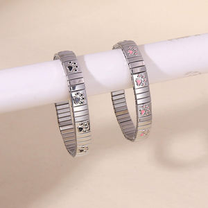 ป้ายโลหะอิตาลีแบบปรับได้ทำจากสเตนเลสสตีลสีเงินสีทองสไตล์อิตาเลียน - Product Image 5