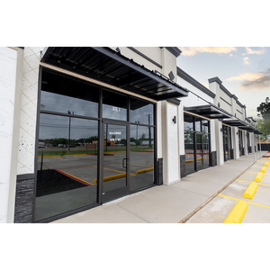 <span class=keywords><strong>Puerta</strong></span> Comercial de Aluminio para Tienda con Paneles de Vidrio Antibalas, Puertas de Entrada con <span class=keywords><strong>Barra</strong></span> Antipánico - Product Image 5