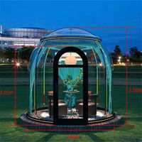 Tente d'événement de luxe imperméable, maison à bulles, tente dôme, glamping pour les stations balnéaires, les villas