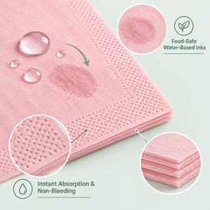 Servilletas de Papel para Restaurante, Plegado 1/6, con Relieve, Impresión Personalizada, Marca Privada, Paquete Maestro para Oficina de Compras Central - Product Image 3