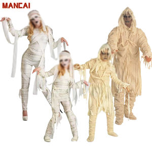 Halloween adulto antiguo egipcio momia Cosplay disfraces miedo muerte padre-hijo vestir niños carnaval fiesta Zombie vestido de lujo - Product Image 1