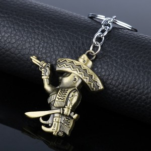 Fuorilegge portachiavi pendenti per motociclisti in metallo messicano portachiavi BANDIDOS Motorcycle Club MC in tutto il mondo accessori pendenti per ragazzi - Product Image 5