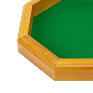 <span class=keywords><strong>Plateau</strong></span> <span class=keywords><strong>de</strong></span> <span class=keywords><strong>jeu</strong></span> <span class=keywords><strong>de</strong></span> dés en bois personnalisé octogone 12 pouces feutre doublé mdn RPG plateaux <span class=keywords><strong>de</strong></span> <span class=keywords><strong>jeu</strong></span> dés - Product Image 2
