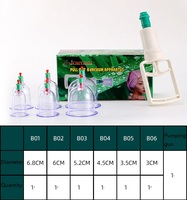 Ensemble de thérapie par ventouses à usage domestique 6 ensembles de ventouses avec pistolet à ventouses sous vide et tasses