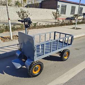 شاحنة ترولي مسطحة سميكة الفرز مع مقطورة درابزين عربة صامتة - Product Image 5