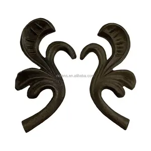 China Supplier Wrought Iron Metal Works Casting Steel Leaves&Flowers for Wrought iron Garden&Railings;Fence;Staircase;Balcony