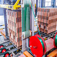 Machine à Briques en Argile avec Ligne d'Emballage Semi-Automatique et Sangle PET.