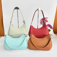 Schicke Vintage Damen Halbmond-Tasche Hochwertige Glatte Leder Wasserdichte Tragbare Unterarm-Hobo-Tasche Kundenspezifische OEM ODM