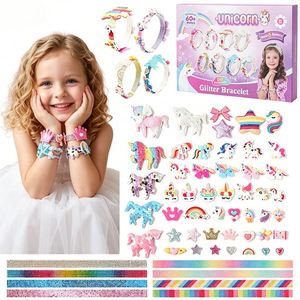 Make Your Own Hair Kit Kids Fashion <b>Headbands</b> Clips Stars Hearts Gems Stickers Creative Craft Gift Box Supplier - Product Image 1
