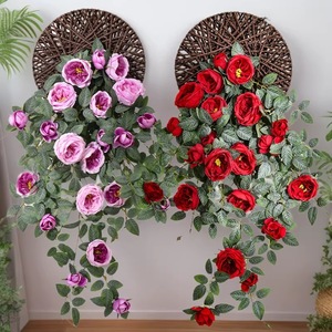 Guirnaldas de Rosas Artificiales Lanting, Flores de Seda para Colgar en la Pared, Alta Simulación, Decoración del Hogar, Accesorios de Fotografía - Product Image 1