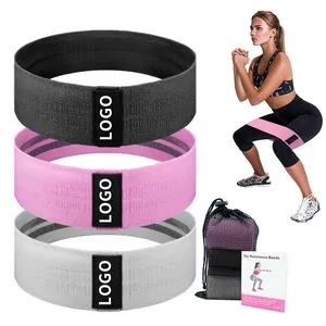 Factory Price Hot Sale Non-rolling Hip Circle Gym Fitness Exercise Stretching Personalized Resistance Band For Booty Shaping