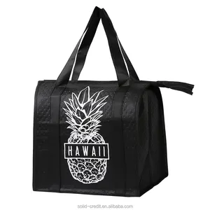 Gıda teslimat için moda ultrasonik ucuz soğutucu çanta termal yalıtımlı öğle yemeği çantası