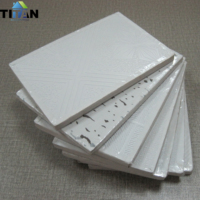 Dalles De Plafond De Gypse Enduit De Vinyle Feuille D'aluminium De Plafond Dalles De Plafond Pvc Gypse Plafond 595*595*9