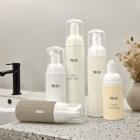 Botella de Plástico PET Vacía de 80ml/100ml con Bomba de Espuma para Jabón, para Limpieza Facial, con Etiquetado, Venta al Por Mayor