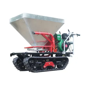 garden machine towable fertilizer spreader