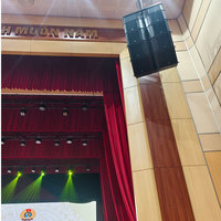 Thinuna L-212-DPA deux voies actif double 12 "système de haut-parleurs Line Array en bois 1300W alimenté pleine gamme PA haut-parleur pour les événements en direct
