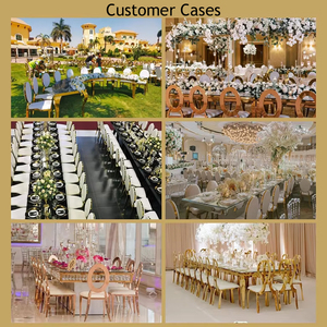 Base per Tavolo <span class=keywords><strong>da</strong></span> Banchetto Modulare con Gambe a Bolla in Acciaio Inossidabile Dorato, Struttura Curva a Serpentina per Tavoli <span class=keywords><strong>da</strong></span> Matrimonio - Product Image 3