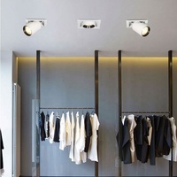 Spots LED encastrés au plafond en aluminium à haut lumen, anti-éblouissement, KNX, réglables, pour hôtel, restaurant, maison