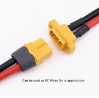 Câble de connecteur femelle à montage sur panneau XT60 E-F 12 AWG, prise mâle à bride XT60 XT90, cordon d'alimentation de batterie pour batterie LiPo RC FPV