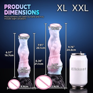 Dildo de Silicona Platino con Forma de Caballo Arcoíris para Masturbación Masculina y Femenina, Tapón Anal con Ventosa, Juguetes Sexuales para Punto G y P, 18+ - Product Image 6
