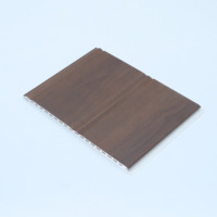 Panneau mural WPC en grain de bois brillant, ignifuge, durable, léger, facile à appliquer, moderne et luxueux pour la décoration intérieure