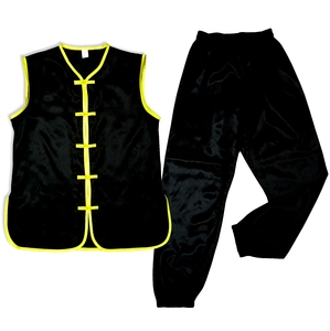 Uniforme de Kung Fu de Estilo Chino Personalizado con Pantalones Negros - Product Image 1
