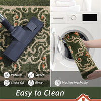 Tapis d'entrée absorbant à boucles tuftées, antidérapant, lavable en machine, pour éliminer la boue et l'eau des chaussures, attrape-saleté