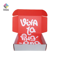 Cajas de Cartón para Ropa Personalizadas, Color Naranja, Caja de Envío Corrugada para Prendas